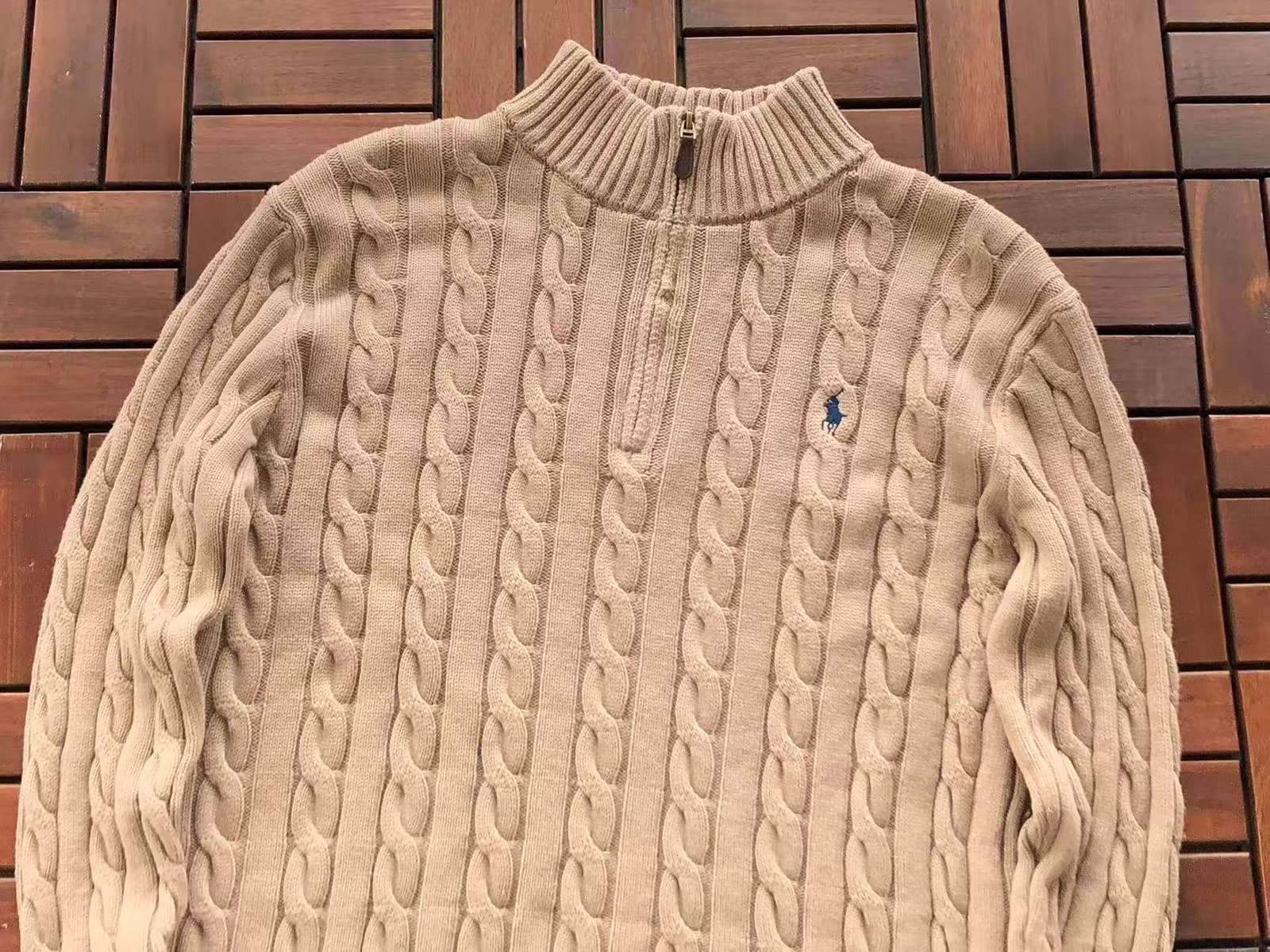 Polo Ralph Lauren Cable Knit Quarter Zip Sweater