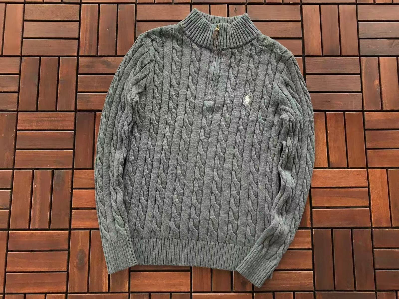Slate grey / white logo