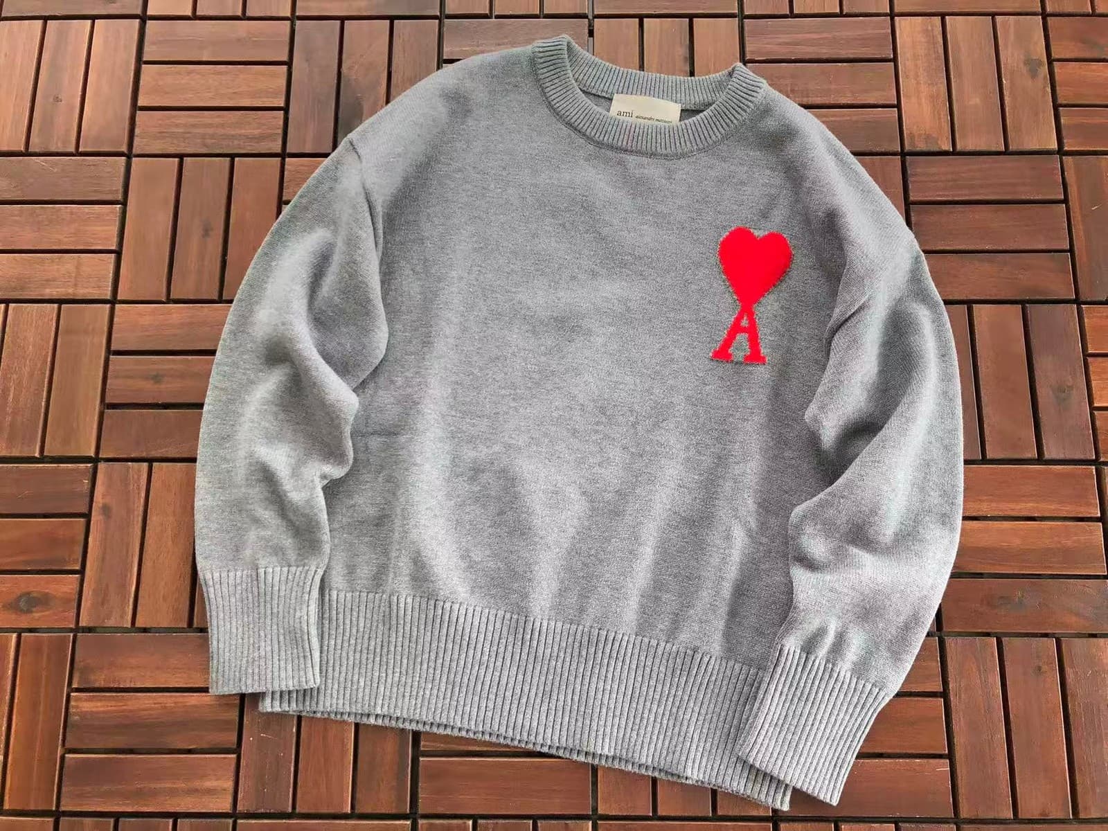 Grey / red logo