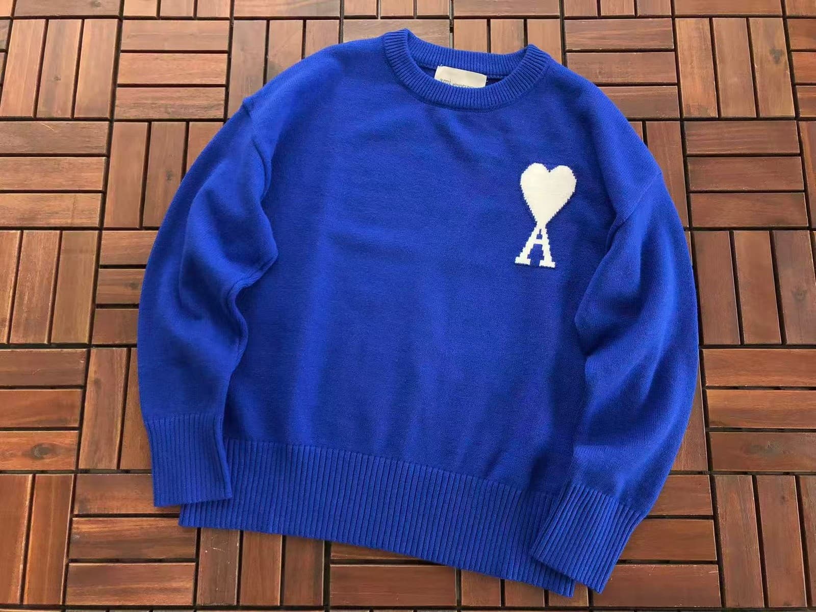 Royal blue / white logo