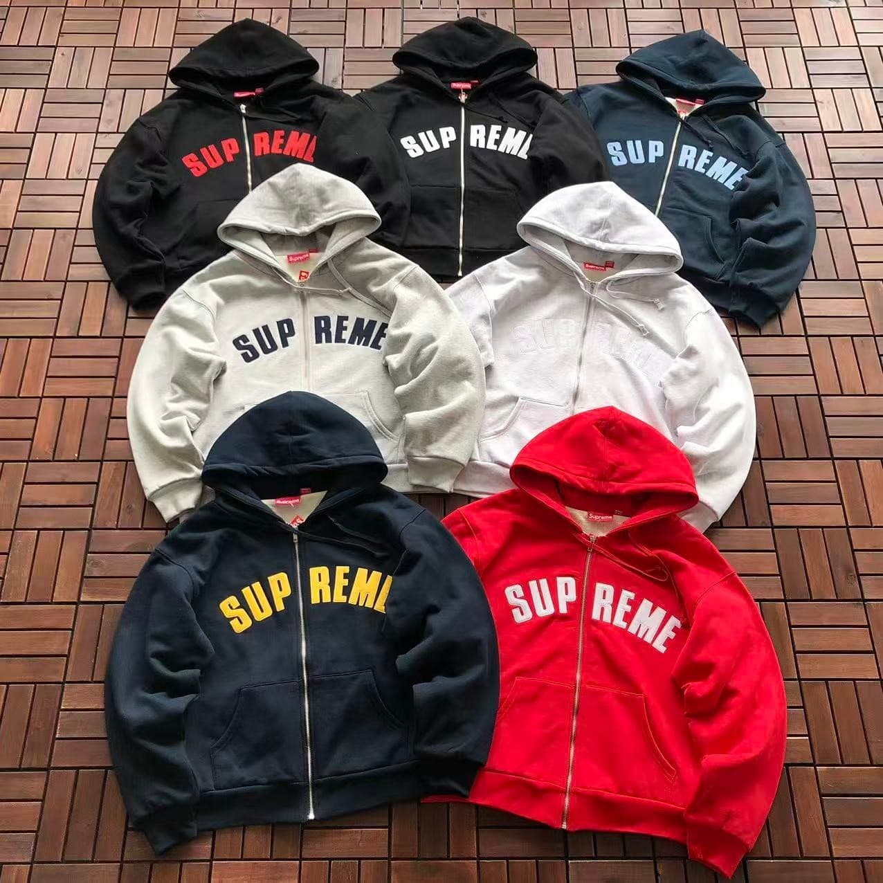 Supreme Arc Logo Zip Hoodie — all colours