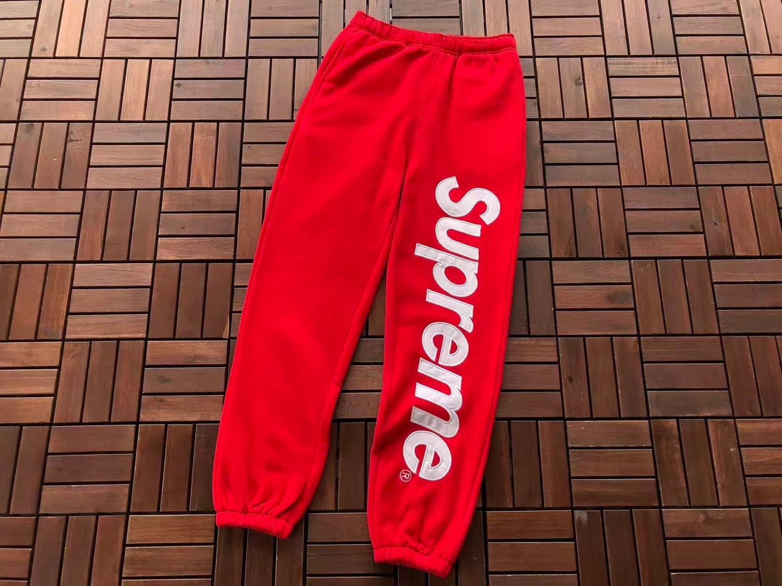 Satin Appliqué Tracksuit Sweatpants, colour 3