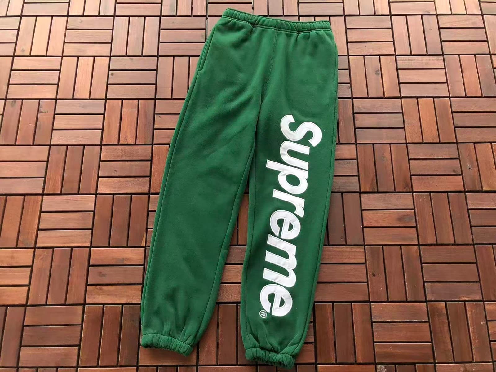 Satin Appliqué Tracksuit Sweatpants, colour 1