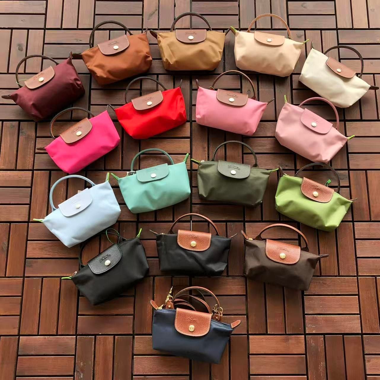 Longchamp Mini Top Handle Bag — all colours