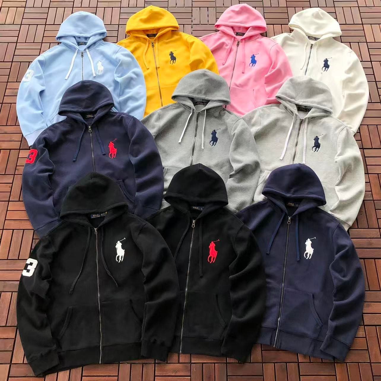 Polo Ralph Lauren Big Pony Zip Hoodie — all colours
