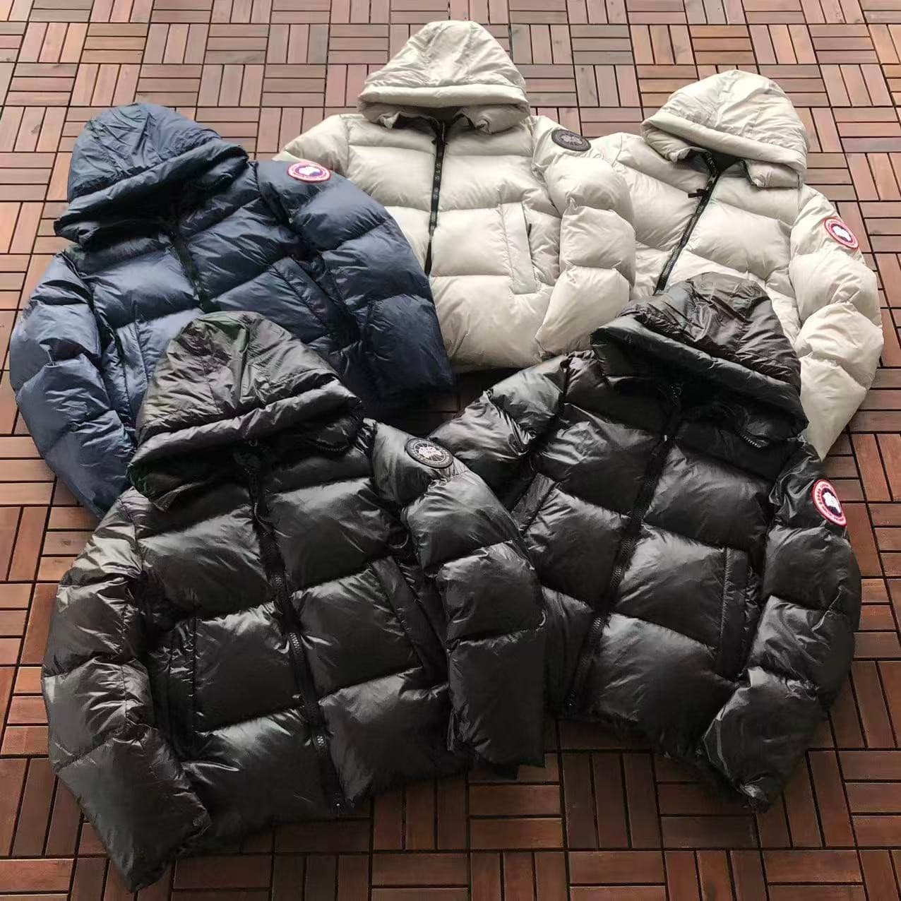 Canada Goose Crofton Hooded Puffer Jacket — all colours